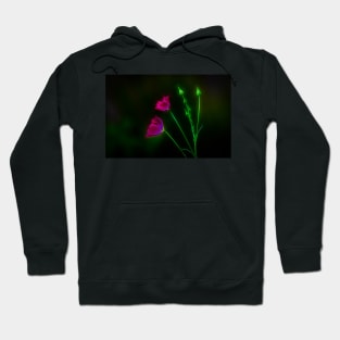 Glowing Wine Cups Wildflowers Hoodie